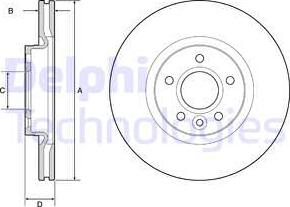 Delphi BG3895 - Тормозной диск unicars.by