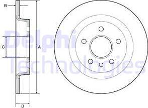 Delphi BG3897 - Тормозной диск unicars.by