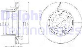 Delphi BG3845 - Тормозной диск unicars.by