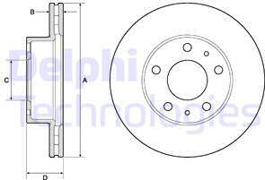 Delphi BG3841 - Тормозной диск unicars.by