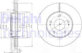 Delphi BG3848 - Тормозной диск unicars.by