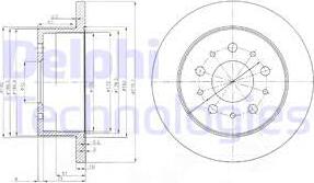 Delphi BG3853 - Тормозной диск unicars.by