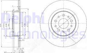 Delphi BG3857 - Тормозной диск unicars.by