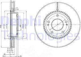 Delphi BG3861 - Тормозной диск unicars.by