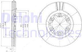 Delphi BG3809 - Тормозной диск unicars.by