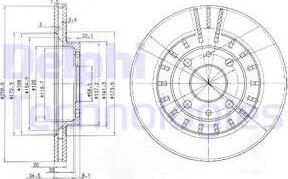 Delphi BG3806 - Тормозной диск unicars.by