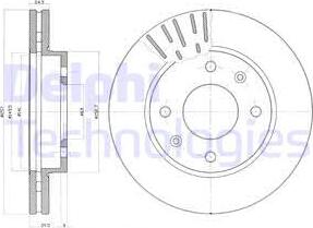 Delphi BG3801 - Тормозной диск unicars.by