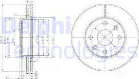 Delphi BG3802 - Тормозной диск unicars.by