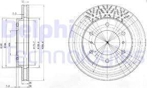 Delphi BG3812 - Тормозной диск unicars.by