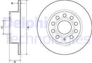 Delphi BG3834 - Тормозной диск unicars.by