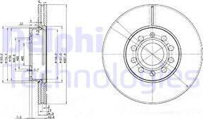 Delphi BG3833 - Тормозной диск unicars.by