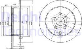 Delphi BG3822 - Тормозной диск unicars.by