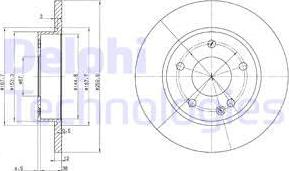 Delphi BG3394 - Тормозной диск unicars.by