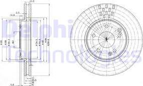 Delphi BG3396C - Тормозной диск unicars.by