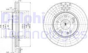 Delphi BG3396 - Тормозной диск unicars.by