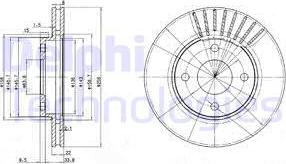 Delphi BG3359C - Тормозной диск unicars.by