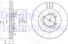 Delphi BG3378 - Тормозной диск unicars.by