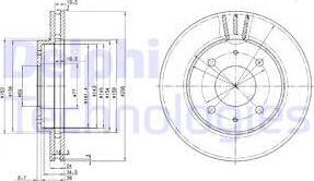 Delphi BG3202 - Тормозной диск unicars.by