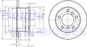 Delphi BG3237C - Тормозной диск unicars.by