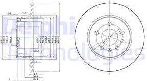 Delphi BG3274C - Тормозной диск unicars.by