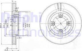 Delphi BG3272 - Тормозной диск unicars.by