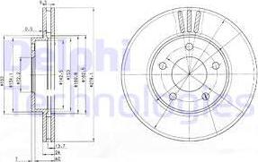 Delphi BG3792 - Тормозной диск unicars.by