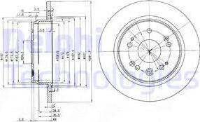 Delphi BG3797 - Тормозной диск unicars.by