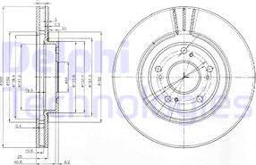 Delphi BG3747 - Тормозной диск unicars.by