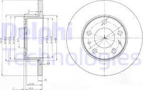 Delphi BG3751 - Тормозной диск unicars.by