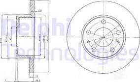 Delphi BG3753 - Тормозной диск unicars.by