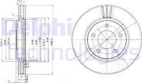 Delphi BG3715 - Тормозной диск unicars.by