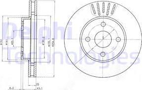 Delphi BG3781 - Тормозной диск unicars.by