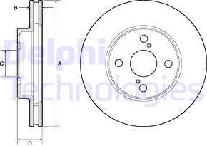 Delphi BG3734C - Тормозной диск unicars.by