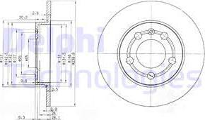 Delphi BG3738 - Тормозной диск unicars.by