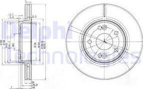 Delphi BG3733 - Тормозной диск unicars.by