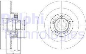 Delphi BG3732 - Тормозной диск unicars.by