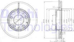 Delphi BG3724 - Тормозной диск unicars.by