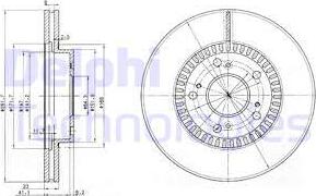 Delphi BG3720 - Тормозной диск unicars.by