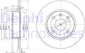 Delphi BG3771 - Тормозной диск unicars.by