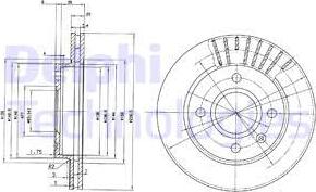 Delphi BG2440 - Тормозной диск unicars.by