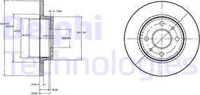 Delphi BG2466 - Тормозной диск unicars.by