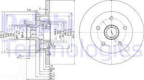 Delphi BG2468 - Тормозной диск unicars.by