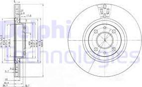 Delphi BG2407 - Тормозной диск unicars.by