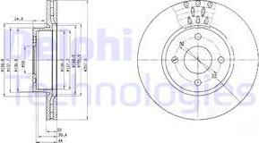 Delphi BG2413 - Тормозной диск unicars.by