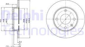 Delphi BG2439 - Тормозной диск unicars.by