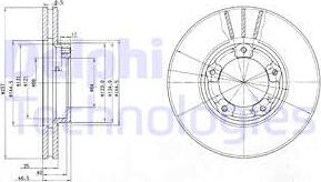 Delphi BG2423 - Тормозной диск unicars.by