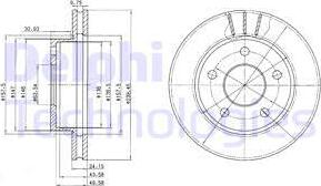 Delphi BG2472 - Тормозной диск unicars.by