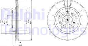 Delphi BG2547 - Тормозной диск unicars.by