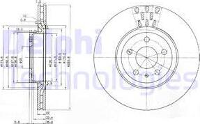 Delphi BG2512C - Тормозной диск unicars.by