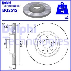 Delphi BG2512 - Тормозной диск unicars.by